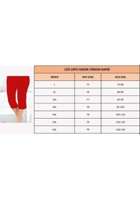 Resim Lüx Cepli Viskon Kadın Kapri K6 Siyah 