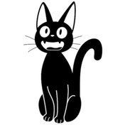Resim Genel Markalar Sinirli Kedi Oto Motor Laptop Duvar Folyo Sticker 40x60 Cm 