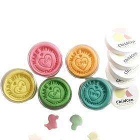 Resim Childgen Pastel Oyun Hamuru Seti 5 x 125 G 