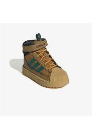 Resim adidas Superstar Winter Trek Bebek Kahverengi Ayakkabı 