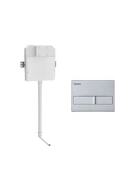 Resim Visam Hela Taşı Gömme Rezervuar + Kumanda Paneli Beyaz 