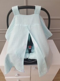 Resim Müslin Puset Örtüsü - Mint Yeşil 