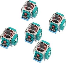 Resim Zunate için 5 adet yedek joystick, için yeni analog çubuk, kompakt ve hassas Gamepad 3D Joystick, tekerlek başparmak çubukları, Joystick-Rocker modülü, için yedek 