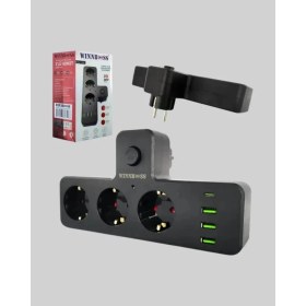 Resim General Ev ve Ofis Için Akıllı Çoklu Priz 7 Girişli 