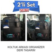 Resim Peugeot 407 Deri Koltuk Arkası Düzenleyici Koruyucu Siyah 2 Adet Fs 