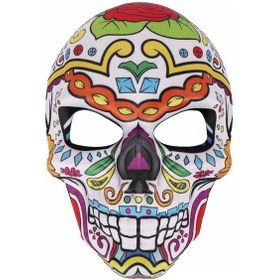 Resim Cadılar Bayramı Día De Muertos Şeker Kafatası Kostümü Día De Muertos Kostümü Çiçekler 