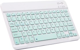 Resim Piranha 8032 8\ Uyumlu Kablosuz Bluetooth Şarj Edilebilir Klavye - Yeşil 