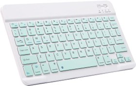 Resim Piranha 8032 8\ Uyumlu Kablosuz Bluetooth Şarj Edilebilir Klavye - Yeşil 