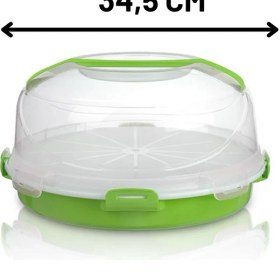 Resim Melkan Home Hazneli Kek Fanusu Pasta Fanusu 7 Litre + 2,5 Litre Hazneli 