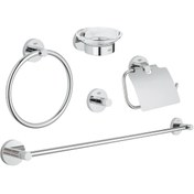 Resim Grohe Essentials 5'li Banyo Aksesuar Seti Krom - 40344001 