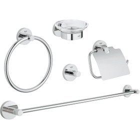 Resim Grohe Essentials 5'li Banyo Aksesuar Seti Krom - 40344001 