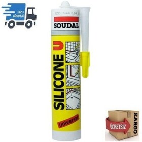 Resim Soudal Silikon Beyaz Veya Şeffaf 280 Gr. 