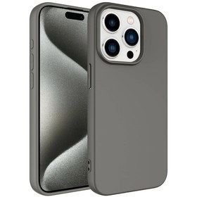 Resim İphone 15 Pro Max Uyumlu Zore Lsr Lansman Kılıf-titanyum Titanyum 