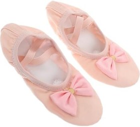 Resim Çocuk Dans Ayakkabıları Yürümeye Başlayan Çocuk Bale Ayakkabıları Çocuklar Için Atlama Ayakkabıları Bale Ayakkabıları Kız Yürümeye Başlayan Kız Bale Ayakkabıları Pembe Tuval 