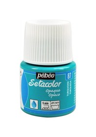 Resim Pebeo Setacolor Opak Kumaş Boyası 87 Turquoise 