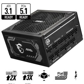 Resim Msı Bilgisayar Güç Kaynağı Mag A1250gl Pcıe5 1250w 398374306 