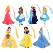 Resim 1 Adet/3 Adet 2D Disney Prenses Serisi Kitap Ayracı - Eşsiz Prenses Şekilli Akrilik Teşekkür Hediyesi, İş Arkadaşları ve Komşular İçin, Kızlar için Noel Hediyesi, Disney Hayranları Koleksiyon Parçası 