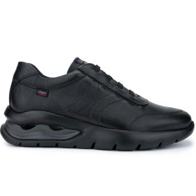 Resim Callaghan Erkek Hakiki Deri Siyah Sneakers & Spor Ayakkabı 