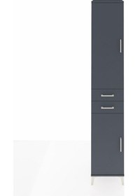 Resim Hyperion Dolap 4 Raflı 2 Çekmeceli Tek Askılı 44x44x243 Antra... Antrasit 