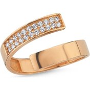 Resim Rose Altın Eklem Yüzük Onix Taşlı 304121890 