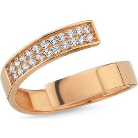 Resim Rose Altın Eklem Yüzük Onix Taşlı 304121890 