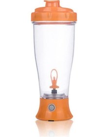 Resim Turuncu 350 Ml Elektrikli Protein Shaker Şişe Otomatik Kendi Kendini Karıştıran Taşınabilir Kupa Milkshake Kahve Süt Turuncu 
