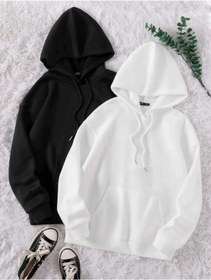 Resim FAVORİST 2'li Paket Sweatshirt Hoodie Spor Oversize Kapşonlu 
