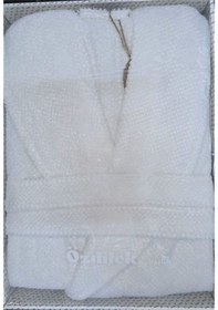 Resim Özdilek Colored Avm Beyaz Şalyaka Bornoz Xl Beyaz 