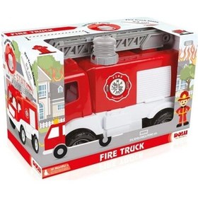 Resim Nessiworld 7022 İtfaiye Kamyonu Penceli Kutuda 38 Cm Çok Renkli 