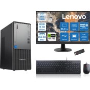 Resim Lenovo Thinkcentre Neo 50T Gen5 Intel Core I7 14700 16GB Ddr5 256GB SSD 23.8 Inç Monitör Freedos Nvidia GT730 4gb Masaüstü Bilgisayar 7302412UAS0GL00F01 + Zetta Flash Bellek 
