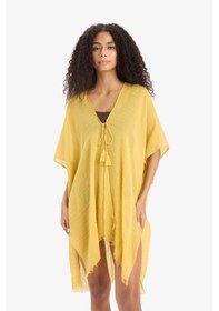 Resim Defacto Regular Fit Pamuklu Kimono-fall İn Love Z0696az25spyl278 Sarı 