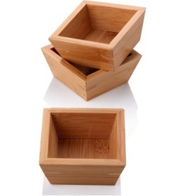 Resim Bambu Sunum Kare Çerezlik 1 Adetps10 925 Çok Renkli 