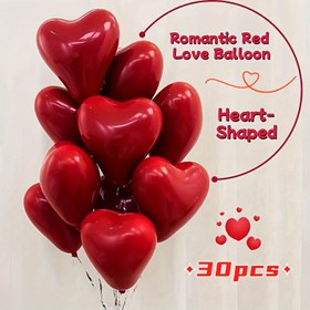 Resim 30 Kırmızı Aşk Balonu, Doğum Günleri, Düğünler, Sevgililer Günü, Şükran Günü, Anneler Günü, Cadılar Bayramı, Noel, Yeni Yıl, Açılış Törenleri, Mezuniyet Sezonu, Yaz Partileri, Yıldönümleri, Ev Dekorasyonu, Romantik Balon Düzenlemeleri 