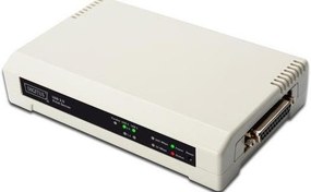 Resim DN-13006-1 Digitus 3 port Fast Ethernet Print Server, 2 x USB 2.0 port, 1 x DB-36-pin erkek centronics, 1 x RJ45 