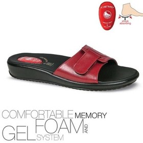 Resim Ceyo 9200-12 Hafızalı Jelli Taban Kadın Terlik Kırmızı 