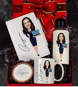 Resim Ejoya Kişiye Özel Karikatür Tasarım Hediye Paketi 96705 