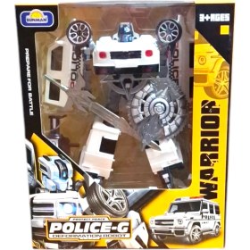 Resim Sunman Robot Transformer Police-G Fast Flame Dönüşen Robot 3+ 