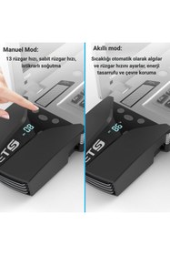 Resim MultiZone 5000RPM Dijital Ekranlı Vakumlu Notebook Soğutucu Ayarlanabilir Fanlı Laptop 