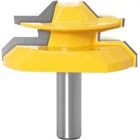 Resim Sones Ahşap İşleme Gravür Makinesi Freze Kesici 45 Derece Derz Bıçağı, Model: 1/2x2-3/4mm 