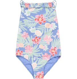 Resim Roxy Roxy Tropical Story One Piece Kız Çocuk Mavi Mayo Pjb6 