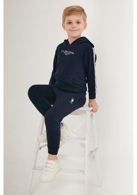 Resim U.s. Polo Assn Beautiful Bordo Erkek Çocuk Eşofman Takımı 