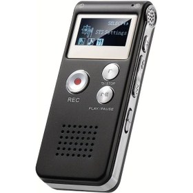 Resim Gaojunshop01 Black 8gb Ekranlı Mini Ses Kayıt Cihazı Ses Kaydı Mp3 Çalar Uzun Pil Şifre Koruma 