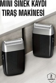 Resim AyrStore Tıraş Makinesi Mini Sinek Kaydı Şarjlı Taşınabilir Paslanmaz Çelik 