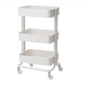 Resim IKEA Raskog Servis Arabası Beyaz 35x45x77 Cm 