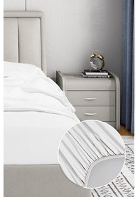 Resim Soley Jersey Doğal Pamuklu Çift Kişilik Lastikli Çarşaf 