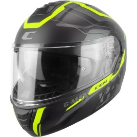 Resim Cgm 569G C-Max Cıty Çene Açılır Kask Siyah/sarı 