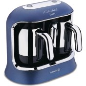 Resim Korkmaz Kahvekolik Twin Lacivert Otomatik Kahve Makinesi 