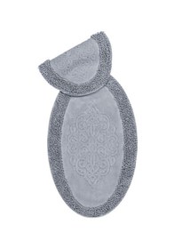 Resim Pamuklu Nazande 2'li Klozet Takımı Gri 60 x 100 / 50 x 60 CM Gri 