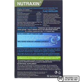 Resim Nutraxin Probiota Advanced Probiyotik 60 Tablet 