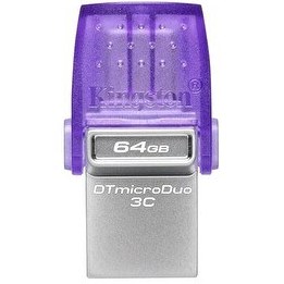 Resim Kingston DataTraveler DTDUO3CG3/64GB 64 GB MicroDuo 3C 3.2 USB Bellek 